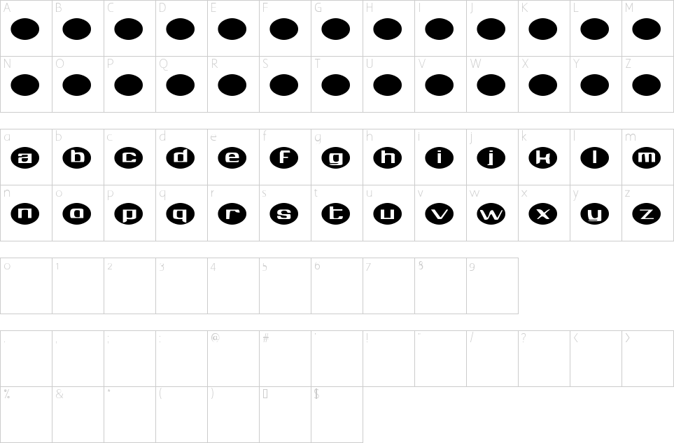 Character Map Aylmer Font