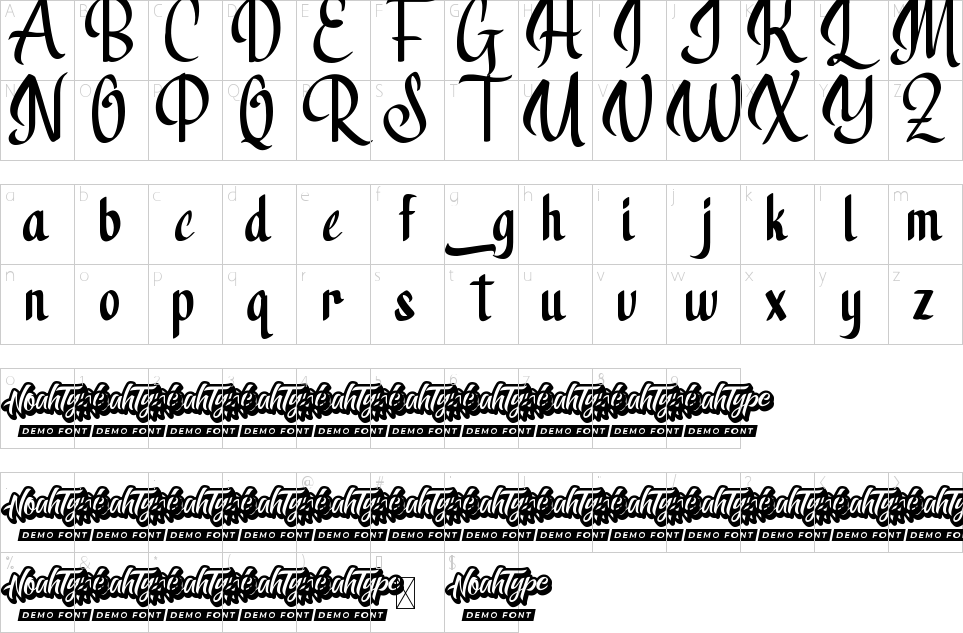 Character Map Visualist Font