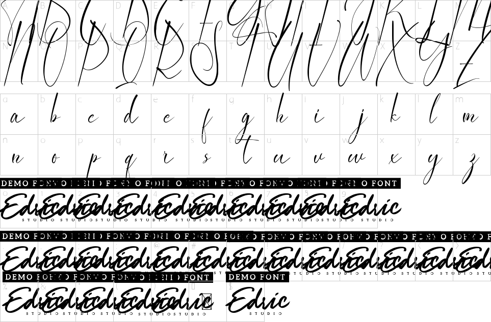 Character Map Citranellia Font