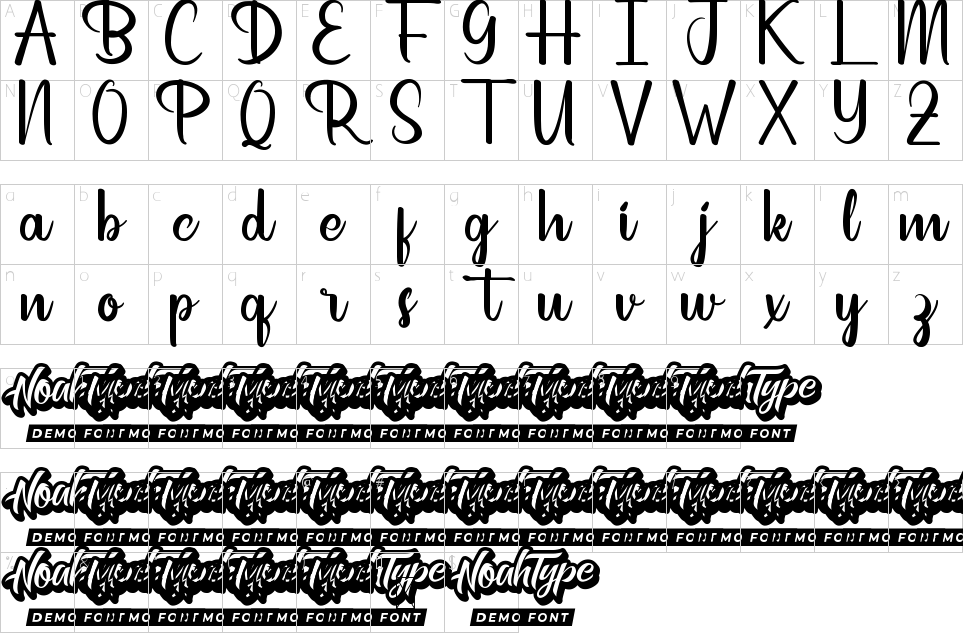 Character Map Dillsburg City Font