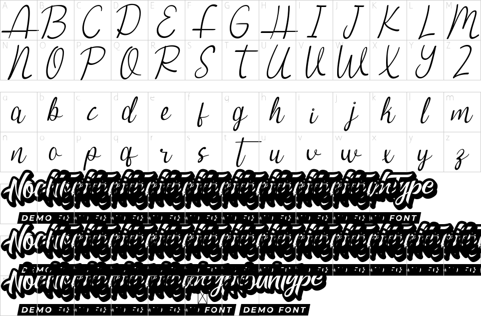 Character Map Aussie House Font