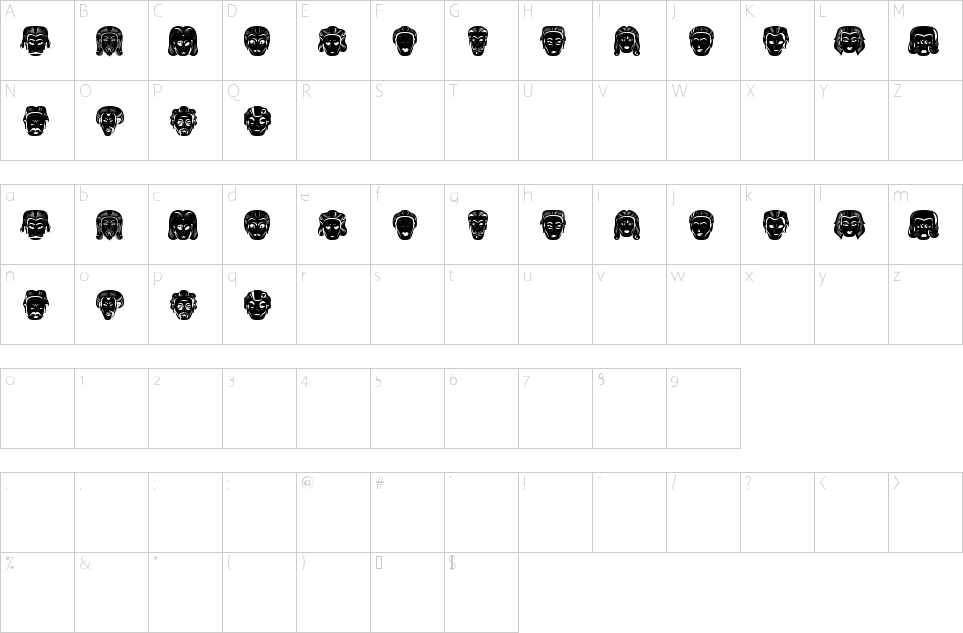 Character Map Meine Font