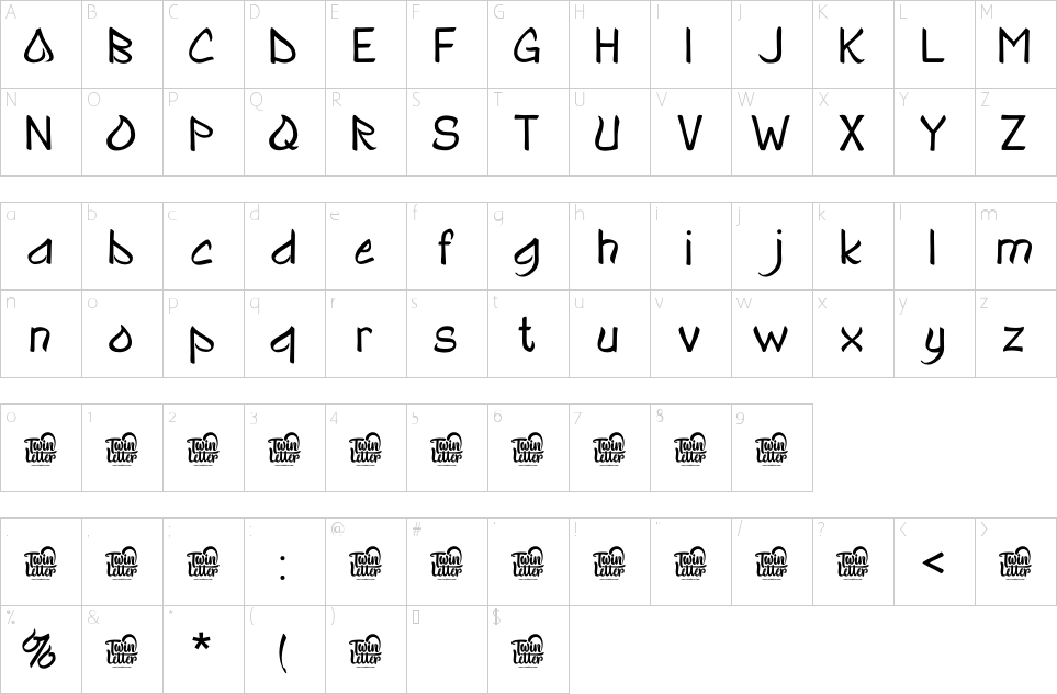 Character Map Qajarun Font